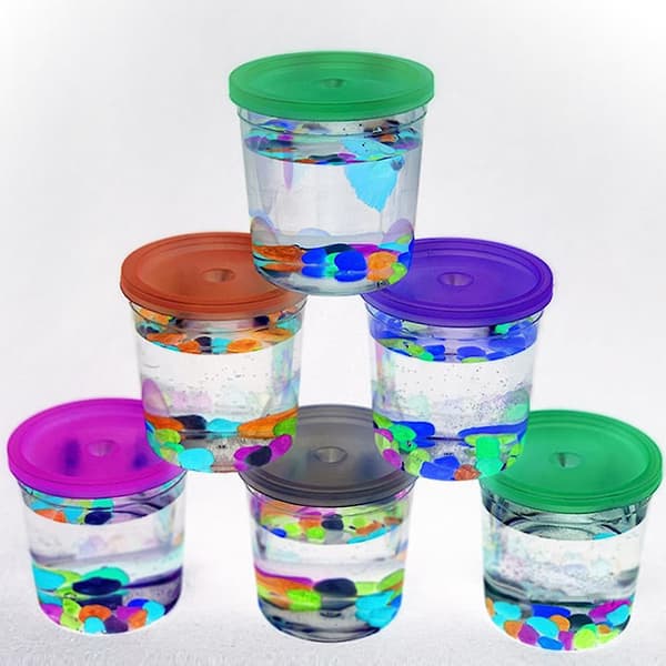 12 st glaslock tekoppar maneter glasmuggar blomkruka glas kaffekoppar