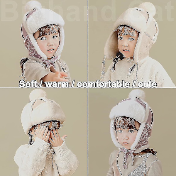 Pojk Ushanka Öronlapp Vinter Trooper Mössa Unisex Barn Trapper Hatt