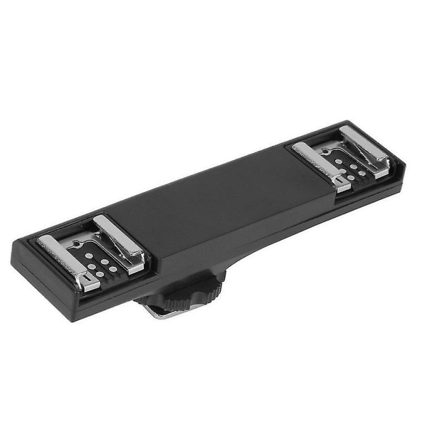 Dobbelt Blitzskoholder Flash Speedlite Lysbeslag Splitter til DSLR 2C