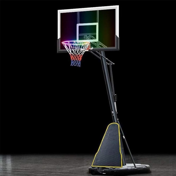 Light Up Led Basketball Hoop Rim Light Basket Solar Power Farveskiftende Induktionslampe Udendørs legetøj