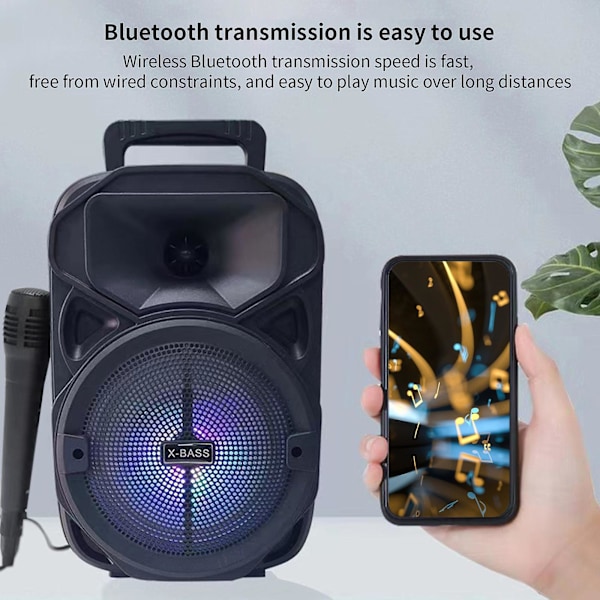 Bluetooth-högtalare, hem-subwoofer, bärbar utomhus-plug-in-kort, högt ljud, Bluetooth-överföring mer bekväm