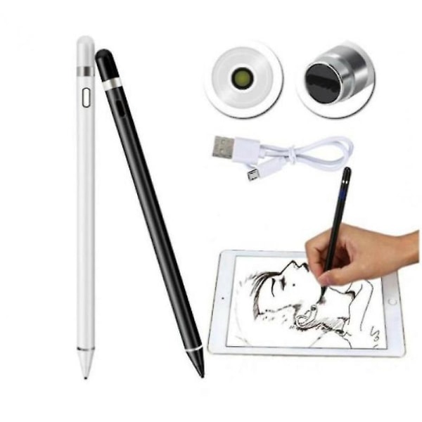 Smart Pen Universal kapasitiivinen Stlus-kosketusnäyttökynä Smart Pen Ios/android Apple Ipad (musta)