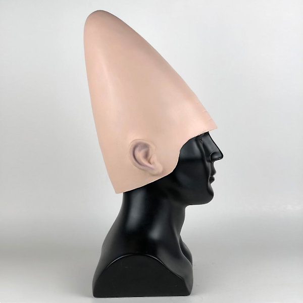 Alien Cone Bald Head - Konstig Kostymtillbehör Äggformade Huvuden Rekvisita För Män Kvinnor Pojkar Och Flickor