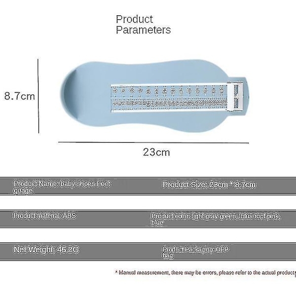 2 st Fotavtrycksmätare för Barn Vuxna Skostorleksmätare Köp Skor Online (slumpmässig färg)