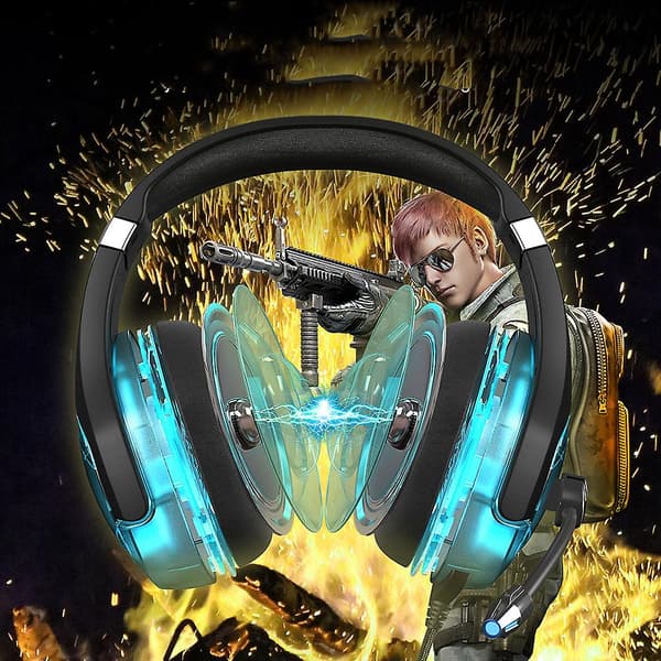 Stereo Gaming Headset med LED-belysning