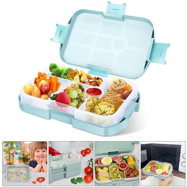 Lunchbox för barn - 920 ml - Picknickresor - Blå