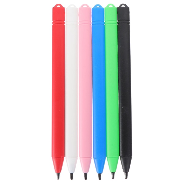 6 stk tegnebrætpenne Led skrivetabletpenne Børn malepenne Legetøj Tilfældig farve（12,2x1,9cm）