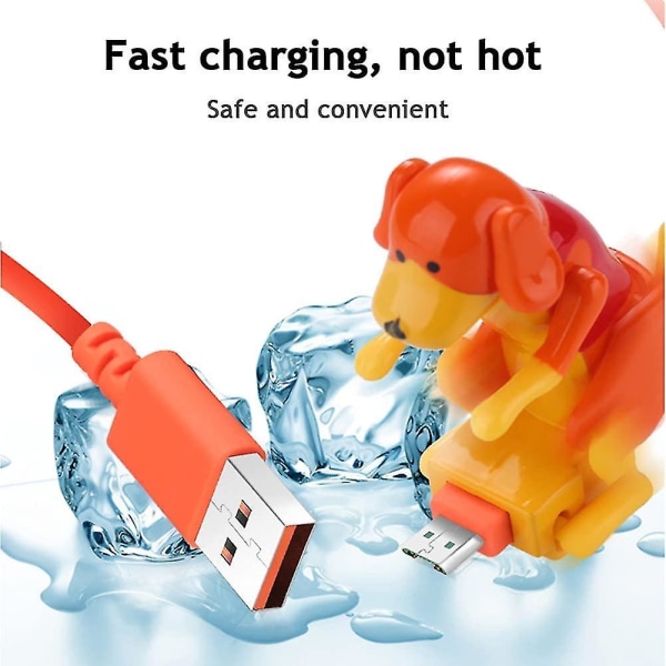Smartphone-kabelladdare, USB -laddarkabel för herrelösa hundar, USB dataöverföring snabbladdarkabel Flera storlekar tillgängliga (för typ-C, vit)