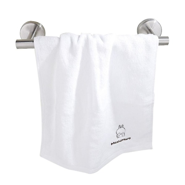 Holder/håndklædering Strong Hold Selvklæbende håndklædestang til badeværelset (sølv)