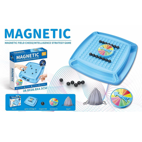Julegaver til børn Magnetisk skakspil, Magnetbrætspil, Magnetbrætspil til voksne, Magnetisk Skaksæt