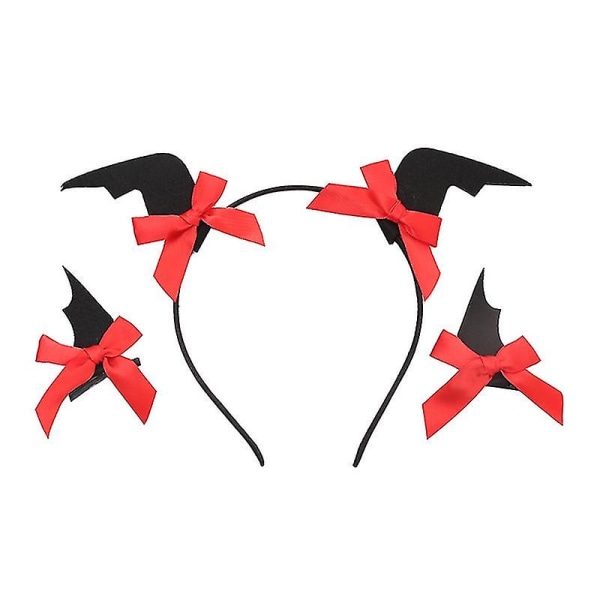 Bat Devil Wing -hiusvanne Lepakon hiusklipsit set Halloween-koristeita (I)