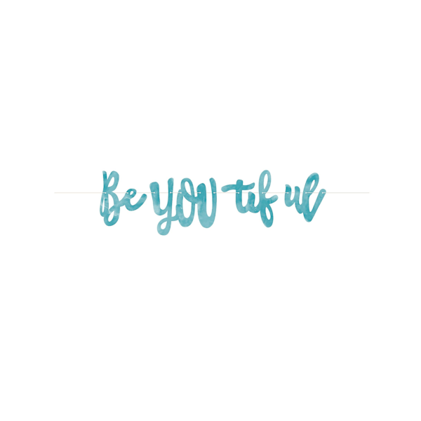 Banderoll-vimplar Be You tiful kartong 213 cm