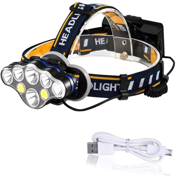 Rechargeable Headlamp,led Head Lamp Waterproof 18000 Lumen Brightest