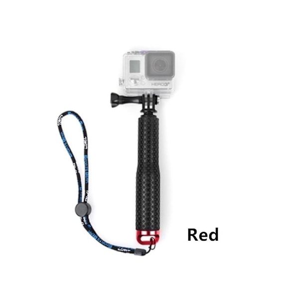 48cm Aluminiumlegering Utskjutbar Handhållen Selfiepinne Teleskopstång För Gopro Hero 9 8 7 6 5 4 3 Osmo Action Xiaoyi Sjcam Eken（Röd Färg）