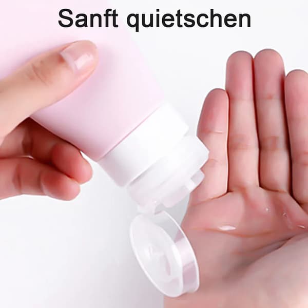 Silikon reseflaska set reseflaskor för påfyllning, tomt reseset, (90 ML)