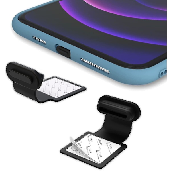 2 st dammskydd kompatibel med telefon, USB C/typ C, dammskydd, USB C laddningsport dammskydd