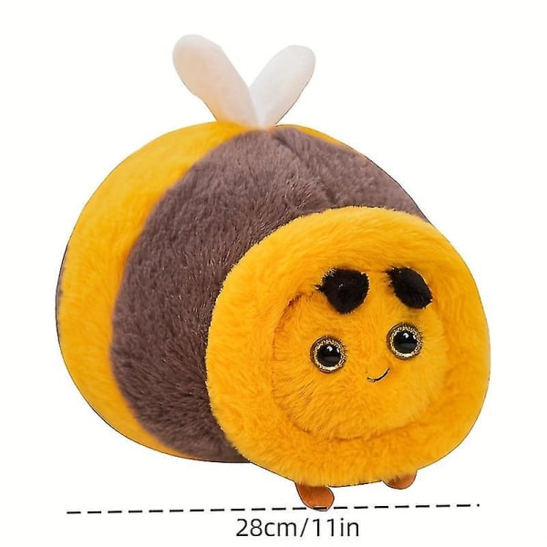 Bee Doll Pude Plys Legetøj Langt Sovende Ben Klude Dukke Pige Gave Sød Seng Dukke（lyserød）