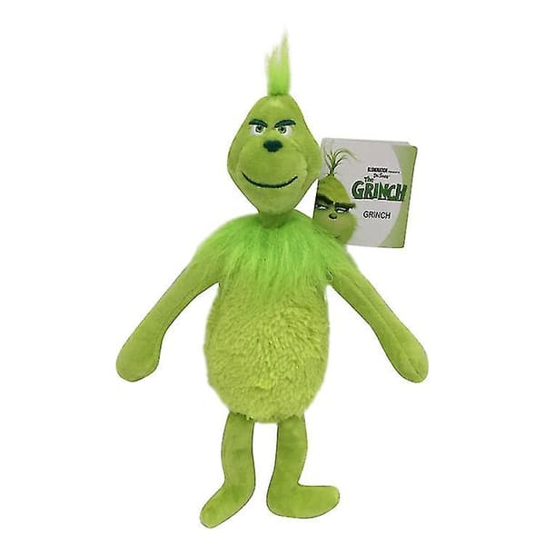 Grinch gosedjur grön lurvig Grinch tecknad docka（Jul Grinch）