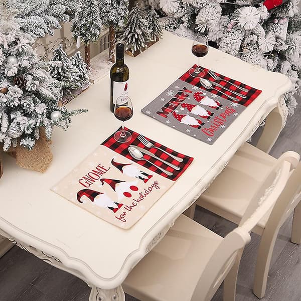 Julbordstablett med tomteornament