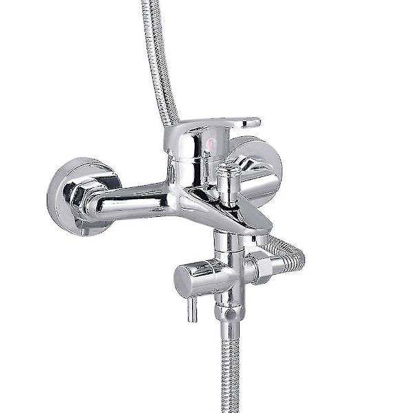 Diverterventil til badekar og bruser 3-vejs diverterventil med massiv messing G 1/2 tommer bruseadapterventilkontakt