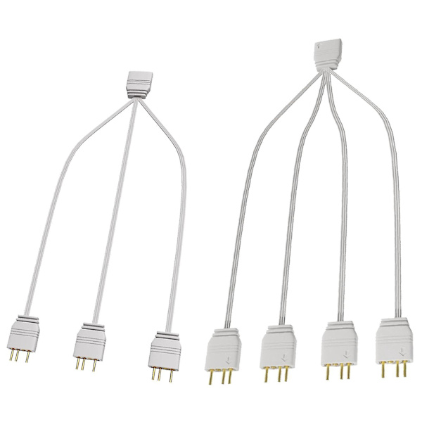 ARGB Splitter-kabel 5v 3-pin for spillere og PC-entusiaster Multi-interface（en til fire）