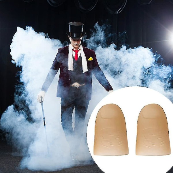 2 stk. Tommelfingerlys Magisk Finger Lys Op Tommelfinger Spidser LED Fingerlampe Tommelfingerlys Fest Magiske Scenetricks