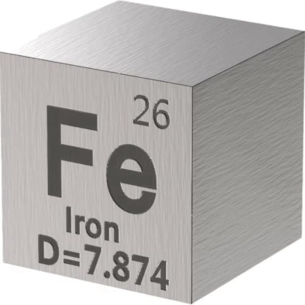 10-osainen metallielementti-kuutio - tiheys- set elementtien jaksolliseen kokoelmaan - (0,39 tuumaa/10 mm) (Kuten kuvassa)