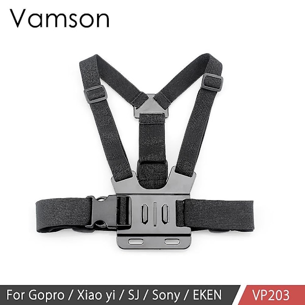 Vamson Gopro Hero 10 9 8 7 6 5 4 lisävarustepaketti Rintavalja kelluva bobberi adapteri kiinnike Yi 4k Sjcam Eken -kameralle（VP203）