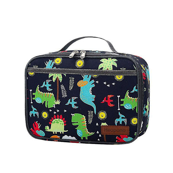Barnelunsjboks Isolerte Myk Bag Mini Kjøler Tilbake Til Skolen Isolerte Måltid Tote Sett For Jenter, Gutter, Dinosaur