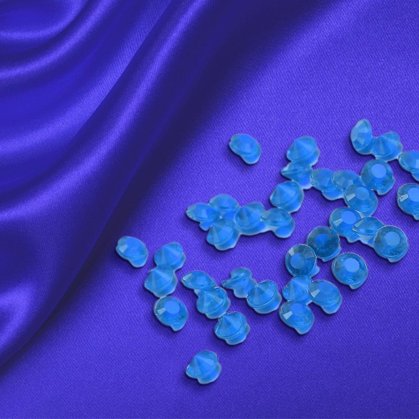 Sinknap 2000 stk 3 mm akryl diamant krystal gennemsigtig konfetti bordsprede perler（Aurantium）