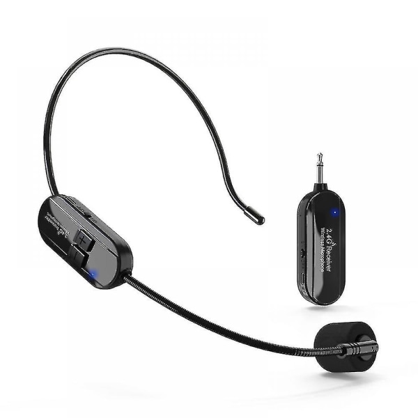 Langaton headset-mikrofoni, 2.4g vedenpitävä ja hikinpitävä langaton mikrofonijärjestelmä kunto-ohjaajille, spinningiin, joogaopetukseen