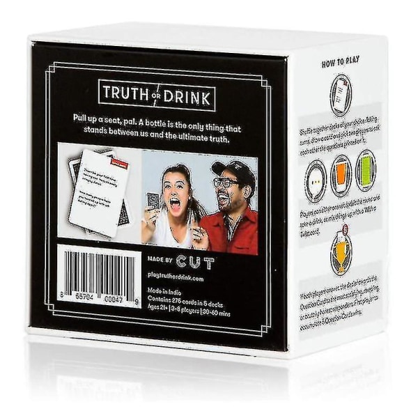 Truth or Drink Adult Casual Party Game Card korkealaatuinen