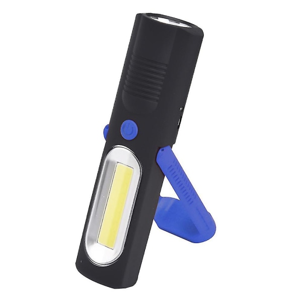 Monitoiminen työvalo ladattava led-korjauskoneen hätävalovoimakas taskulamppu (sininen)