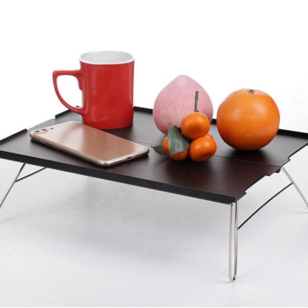Foldeskrivebord Ultralet Let at samle Aluminiumslegering Camping Udendørs Sammenfoldeligt Bordservice Bærbart bord