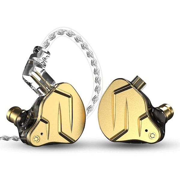Armature Drive Coil In-ear Headset Zsnprox 1ba+1dd Hifi Headset Zsnpro X Headset (ingen mikrofon, guld)