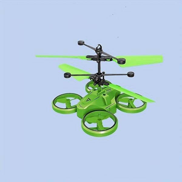 Bevegelsessensor Quadcopter Suspendert Lysende Sensor Helikopter Barnelekefly (rødt)