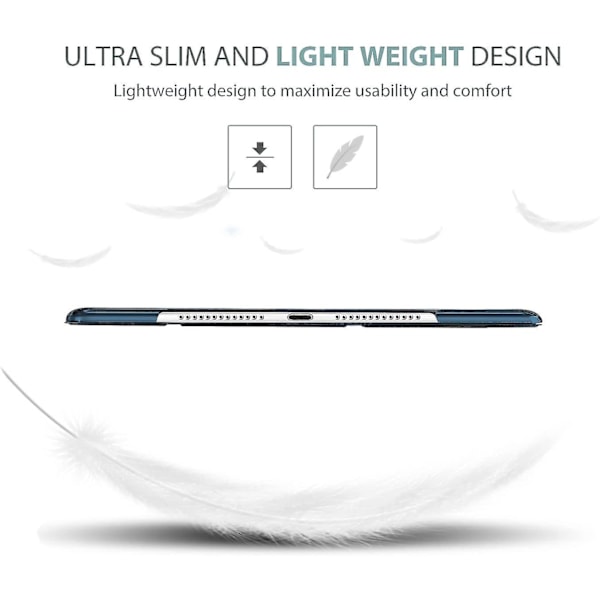 1:a generationens Smart Case, Ultratunt Skal med Lätt Vikt, Automatisk Sömn/Väckning för Apple iPad Air A1474 A1475 A1476