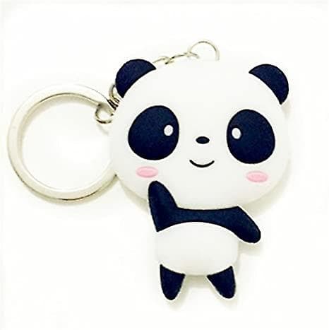 Silikoninen Panda-Hahmo Avaimenperä