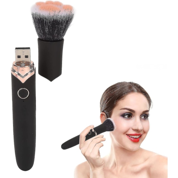 Elektrisk makeup børste 10 hastigheder Vibration Cat Paw Usb Charge ansigtsbørste til foundation, concealer eller blush