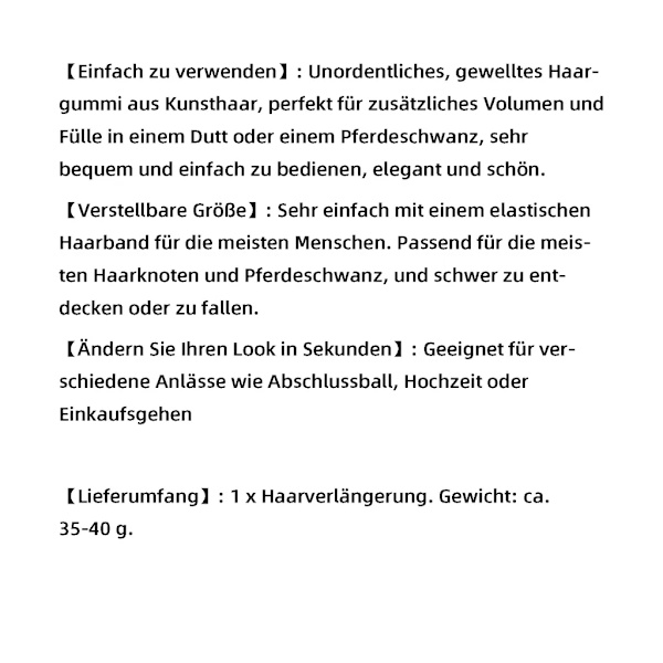 Lockigt hår peruk (mörkbrun)