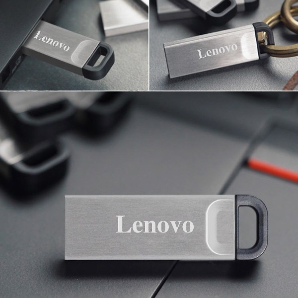 Lenovo 1TB/2TB Flash Drive Vanntett Plug and Play Mini Data Safety USB Disk for PC