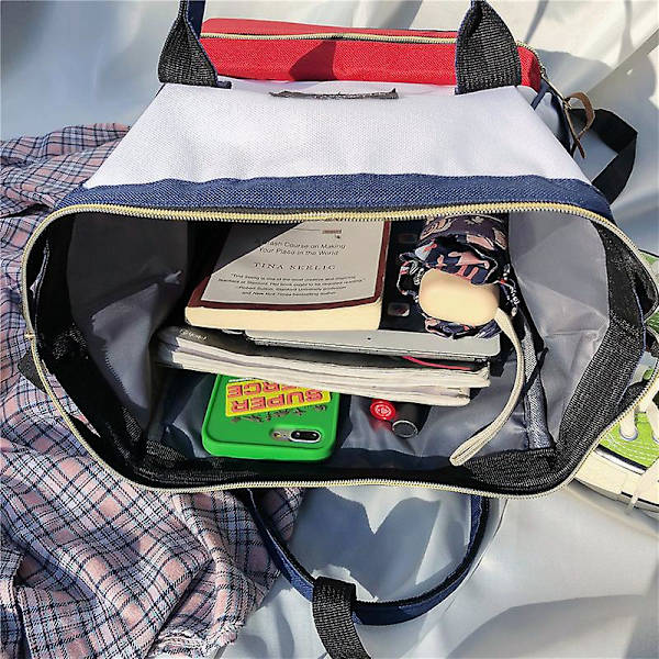 Laptop-ryggsäck för kvinnor, handbagage, slitstarkt vattenavvisande, lätt, förstärkta kanter och stålram, metallblixtlås, resor, skola,