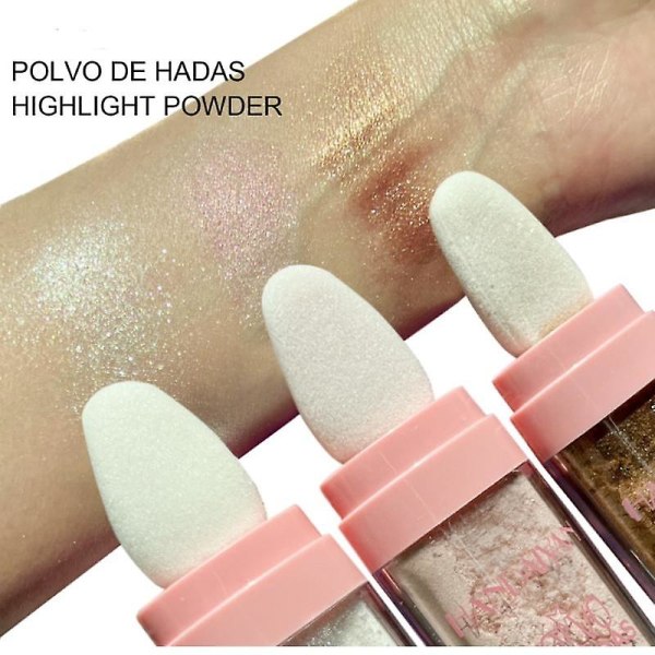 3-pack Highlighter Face Blush Glitter Stick Body Shimmer Face Brightening Contour Powder Makeup Stick Fairy Cosmetics