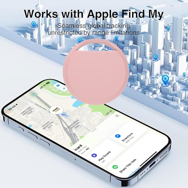 2 kpl Smart Tag Bluetooth-paikanninta (vain iOS), Kevyt Tag, joka estää matkatavaroiden, lompakoiden, avainten ja laukkujen katoamisen