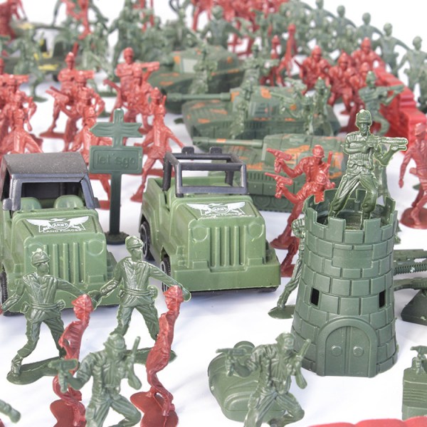 307-pack militär modell lekset Soldat Soldat figurer och tillbehör leksaker