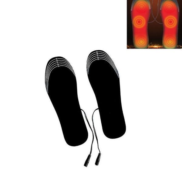 Sähkölämmitteiset pohjalliset USB ladattava jalkojen lämmitin talvijalkojen lämmitin ulkona lämmitettävät pohjalliset (4146 jaardia)
