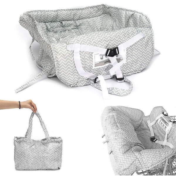 Baby ostoskärryn cover Universal toddler syöttötuoli ja ostoskärryn tyynyhihna kantolaukku, pestävä pehmeä säilytyslaukku rattaille