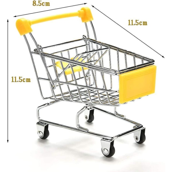 5-pack mini vagn, Mini Supermarket Trolley Skrivbord