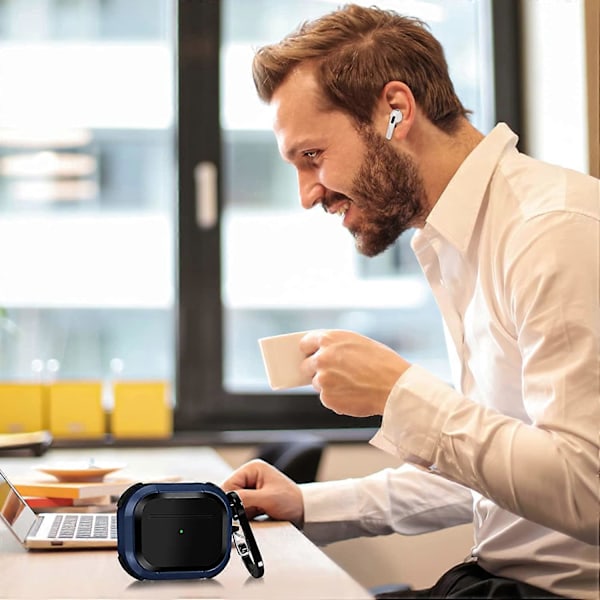 Skydd för AirPods 3-fodral, Stötsäkert AirPod Gen 3-fodral iPod 3 Hörlurar Hårdt Skal för Män Kvinnor Kompatibelt med Apple Air Pod 3:e Generationen Cha