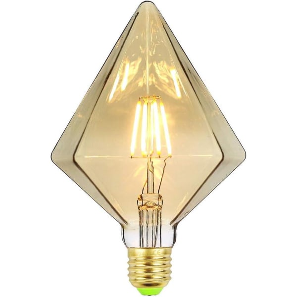 Dekorativ LED-pære i pyramideform og vintage Edison-stil, 4 W, varmhvit farge 2500 K, 350